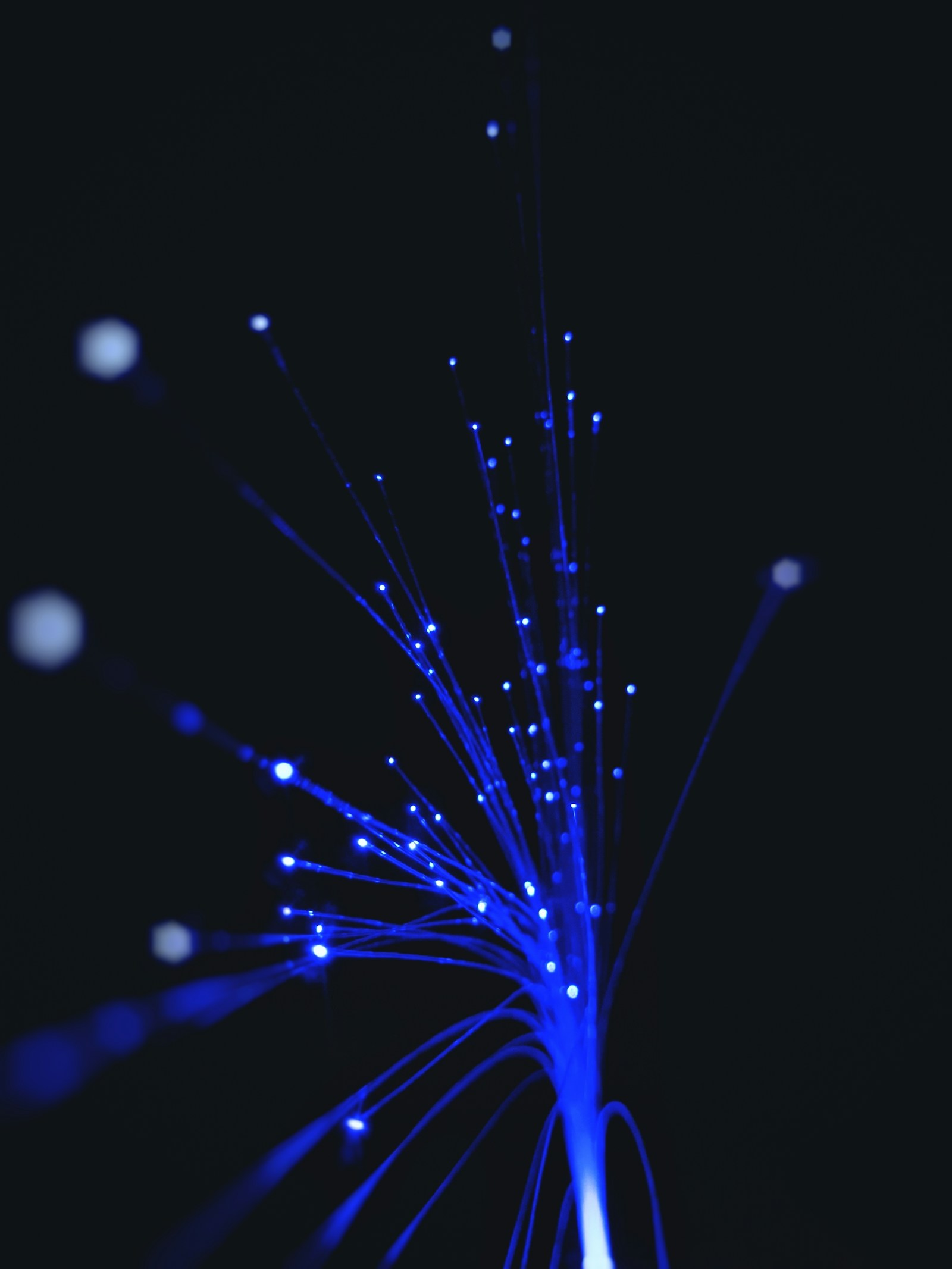 Blue optical fibers