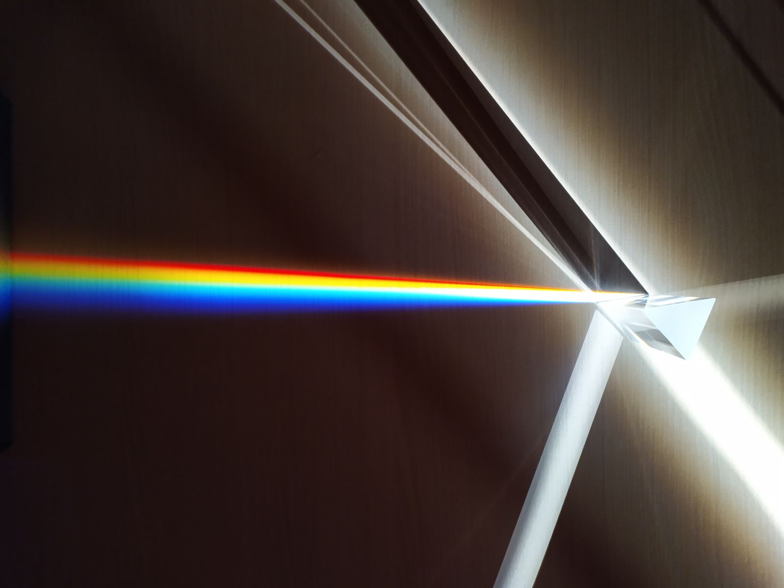 Triangular glass prism
